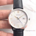 Montblanc Meisterstuck Date Automatic White Dial SS Replica Watch